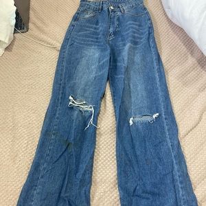 Blue ripped jeans XS